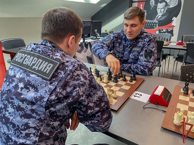 Завершился  чемпионат по шахматам среди росгвардейцев столицы