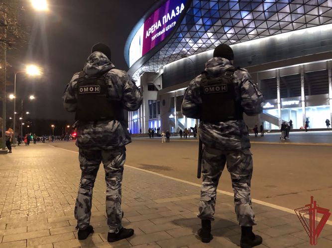 Росгвардейцы обеспечили безопасность проведения хоккейного матча в Москве