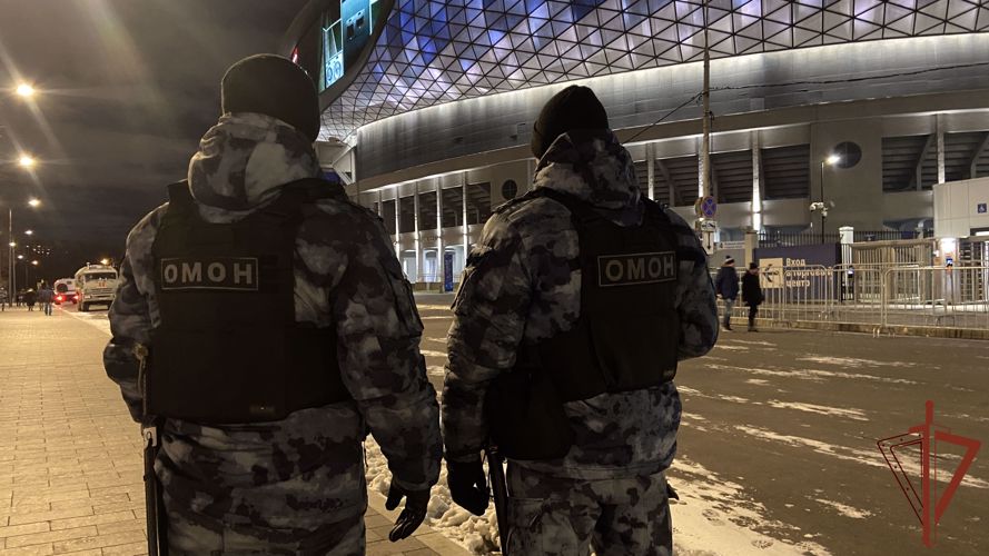 Росгвардейцы обеспечили безопасность проведения хоккейных матчей в Москве