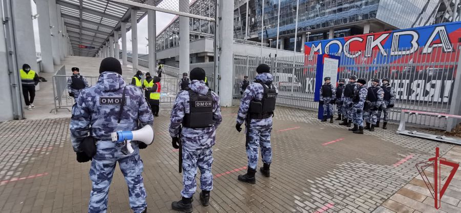 Сотрудники Росгвардии обеспечили безопасность проведения хоккейного  матча в Москве