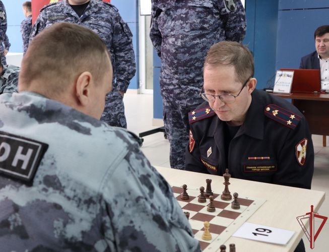 В управлении столичного главка Росгвардии прошел ежегодный турнир по шахматам