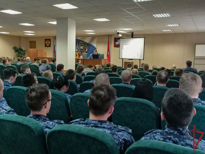 В столичном главке Росгвардии прошла лекция ко Дню космонавтики