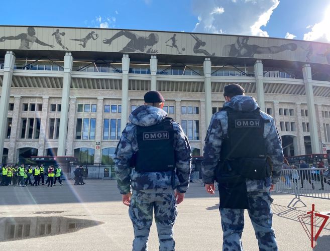 Правопорядок на футбольных матчах РПЛ в столице обеспечили сотрудники Росгвардии
