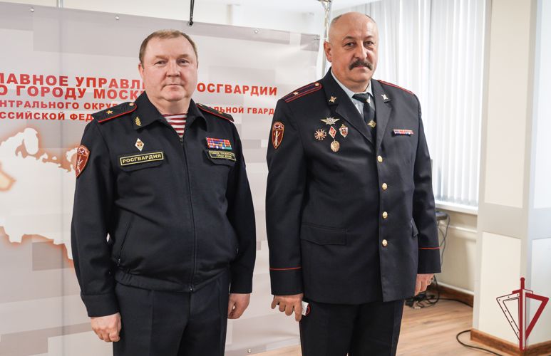 В столичном главке Росгвардии наградили отличившихся сотрудников