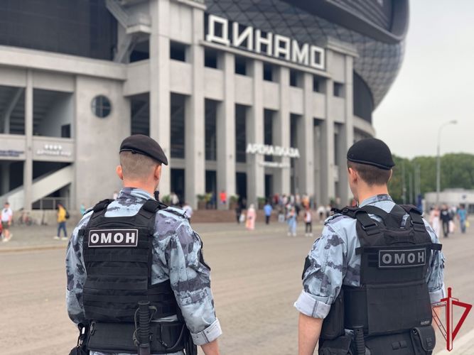 Правопорядок на футбольном матче «Динамо» - «ЦСКА» в столице обеспечили сотрудники Росгвардии