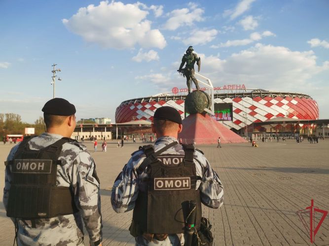 Правопорядок на футбольном матче «Спартак» -«Оренбург» в столице обеспечили сотрудники Росгвардии