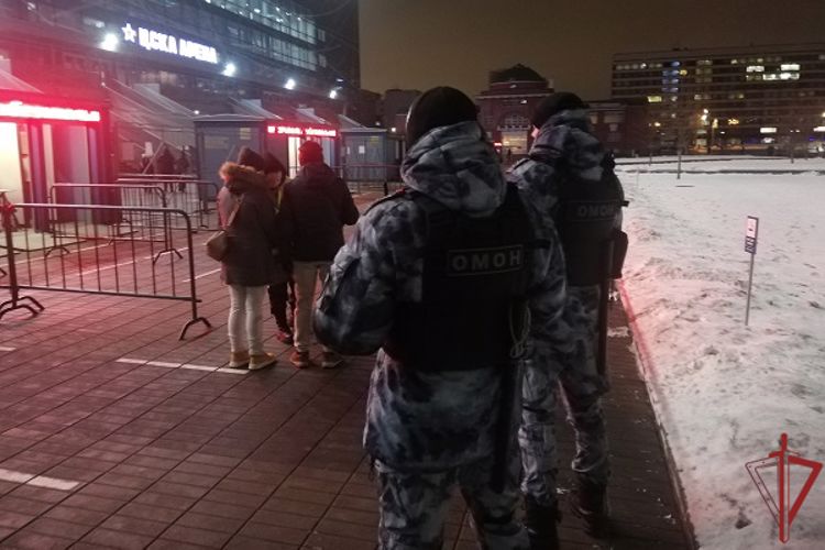 авопорядок на футбольных матчах  РПЛ  обеспечила Росгвардия в Москве