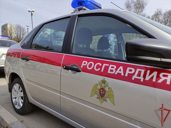 Cотрудники Росгвардии потушили загоревшийся автомобиль в Москве