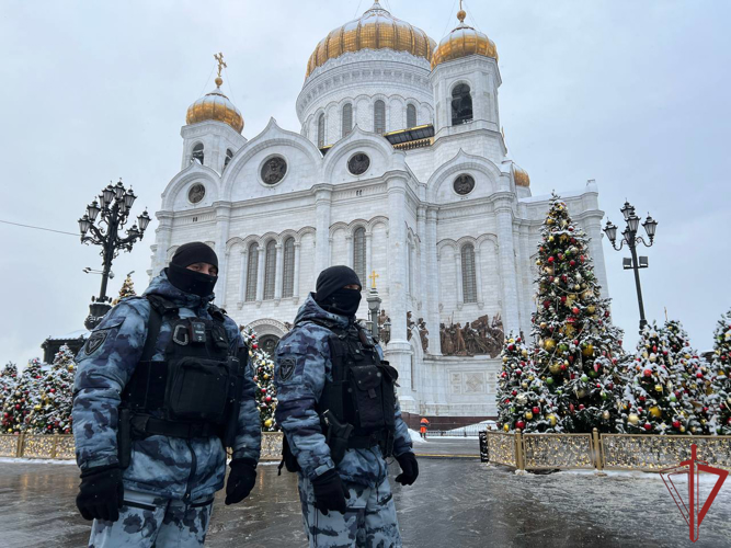 Росгвардия обеспечила правопорядок в период празднования Рождества Христова Москве