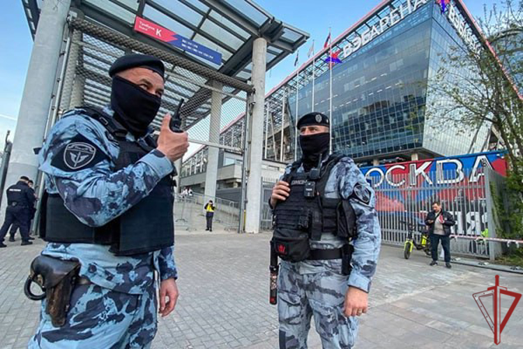Росгвардия обеспечила правопорядок во время футбольного матча «ЦСКА» - «Спартак» в Москве