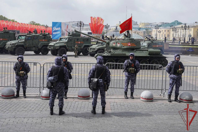 В День Победы Росгвардия обеспечивала безопасность на праздничных мероприятиях в столице