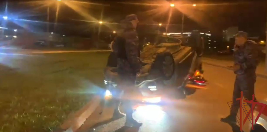 Столичные росгвардейцы оказали помощь пострадавшим в дорожно-транспортном происшествии (видео)