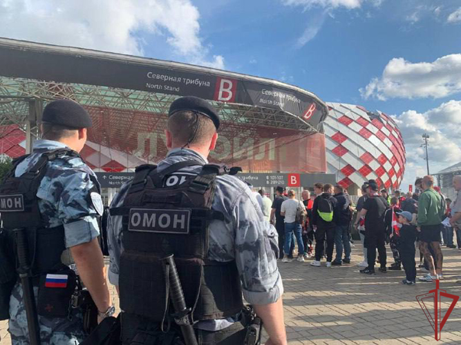 Правопорядок на футбольном матче «Спартак» - «Динамо» в столице обеспечили сотрудники Росгвардии