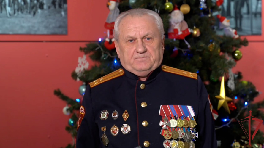 Председатель Совета ветеранов Главного управления Росгвардии по г. Москве поздравил личный состав столичного главка с наступающим 2025 годом