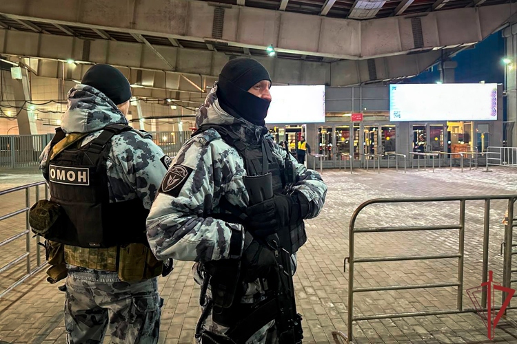 Росгвардейцы обеспечили правопорядок на баскетбольном матче в Москве