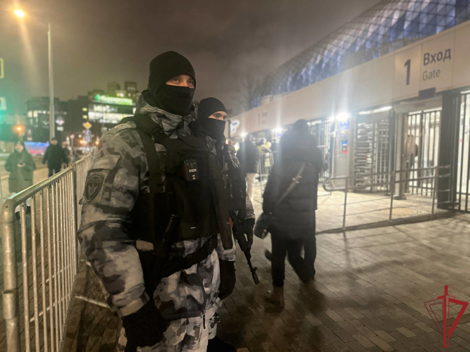 Росгвардейцы приняли участие в обеспечении безопасности во время проведения спортивных мероприятий в столице