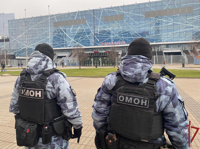 Росгвардия обеспечила безопасность хоккейных матчей в Москве
