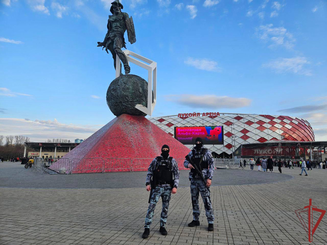 Охрану общественного порядка и безопасность спортивных мероприятий в Москве обеспечила Росгвардия