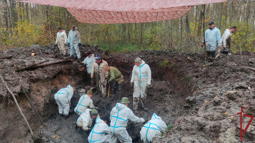 Столичные росгвардейцы приняли участие в перезахоронении 570 воинов Красной армии