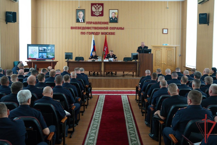 В столичном Управлении вневедомственной охраны подвели итоги деятельности за первое полугодие 2025 года
