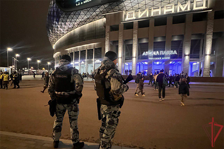 Безопасность матча Континентальной хоккейной лиги в Москве обеспечена при содействии Росгвардии