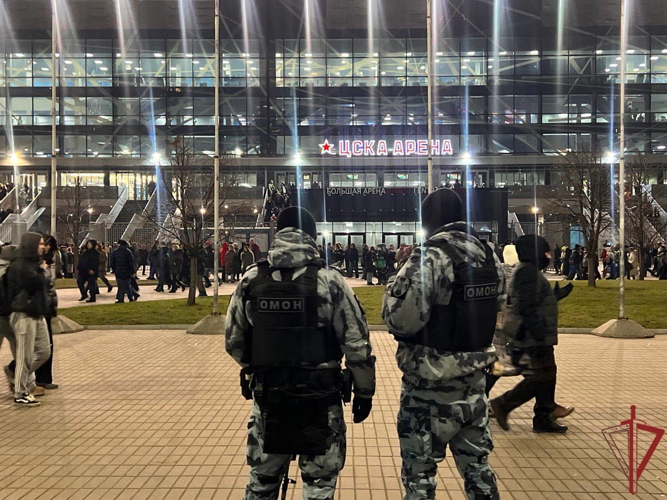 Безопасность хоккейного матча в Москве обеспечена при содействии Росгвардии