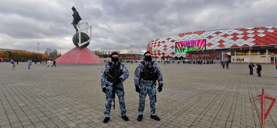 Безопасность матчей РПЛ в Москве обеспечила Росгвардия