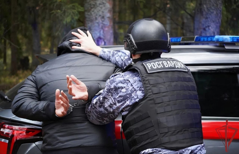 Московские росгвардейцы задержали мужчину, напавшего на таксиста (видео)