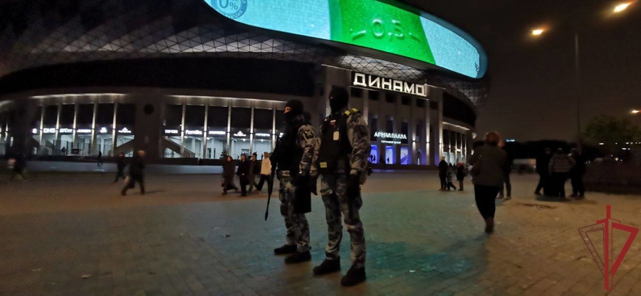 Охрану общественного порядка и безопасность на спортивных мероприятиях в Москве обеспечила Росгвардия