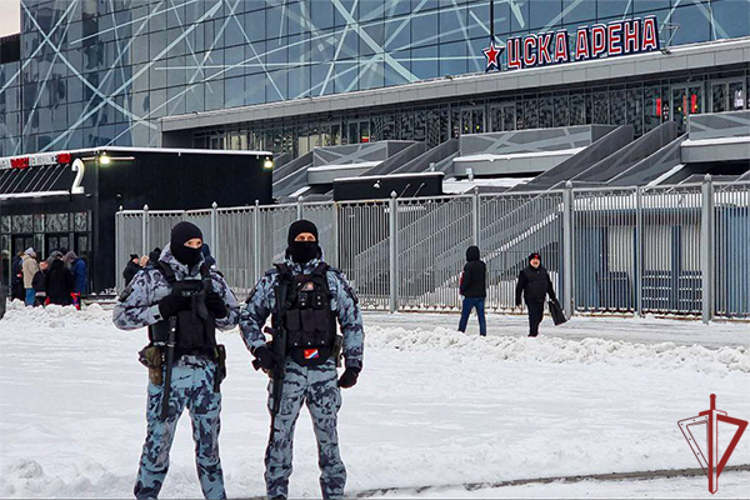 Росгвардия обеспечила безопасность матча КХЛ в Москве