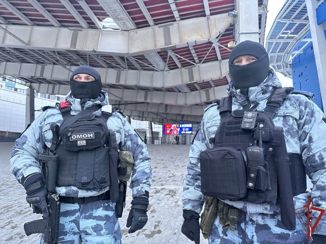  Росгвардия обеспечила безопасность баскетбольного матча (видео)