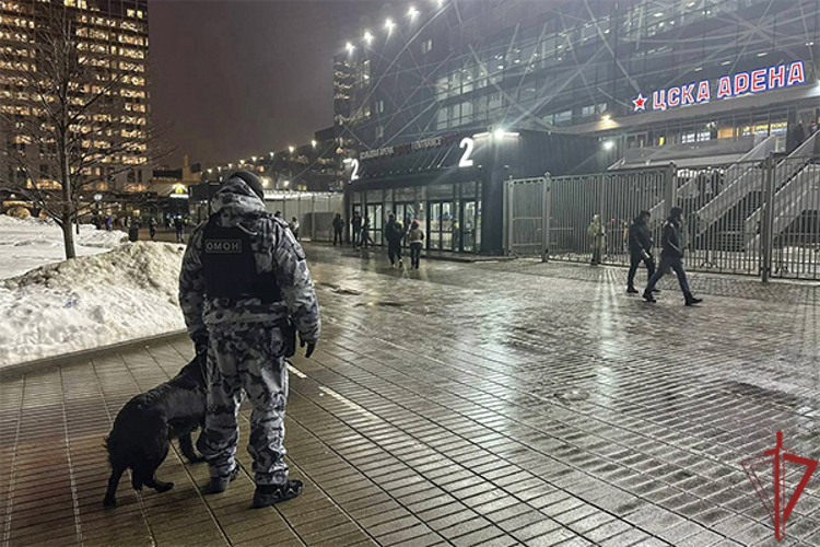В Москве Росгвардия обеспечила безопасность матча КХЛ