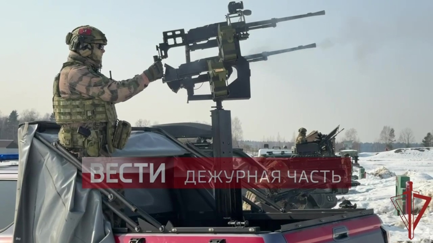  Росгвардия отработала уничтожение беспилотников на учениях (видео)