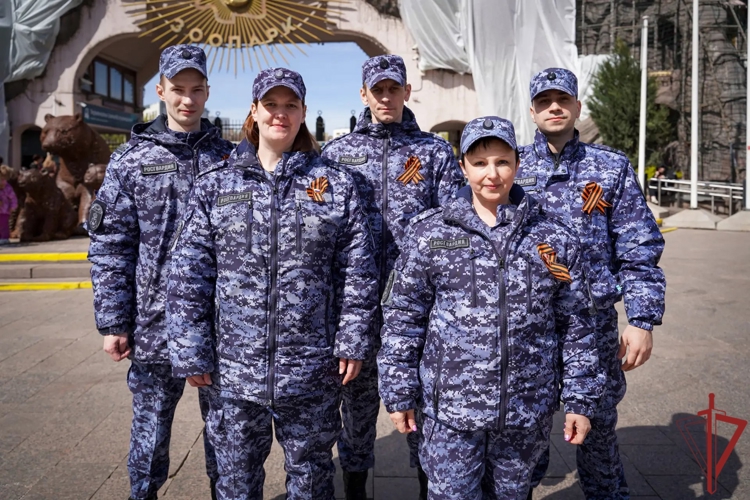 Столичные росгвардейцы приняли участие во Всероссийской акции «Георгиевская ленточка» (видео)