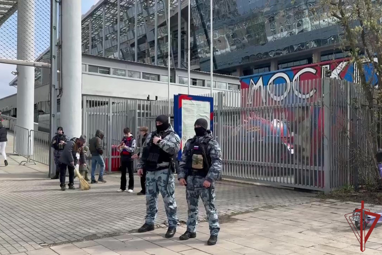 Безопасность спортивных матчей в Москве обеспечила Росгвардия (видео)