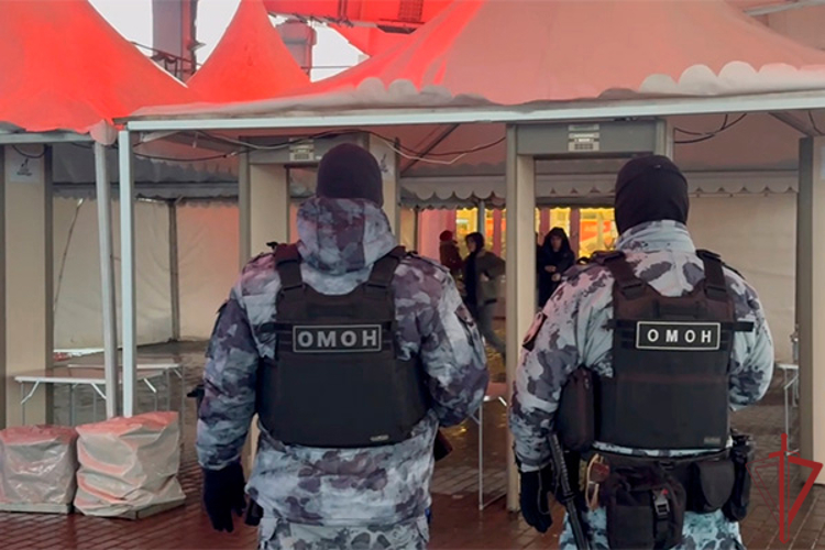 В Москве безопасность баскетбольного матча обеспечила Росгвардия (видео)