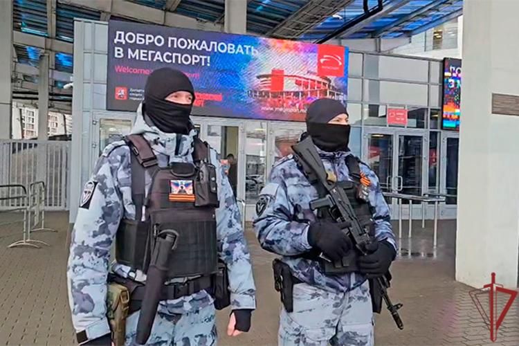 Росгвардия обеспечила безопасность баскетбольного матча в Москве (видео)