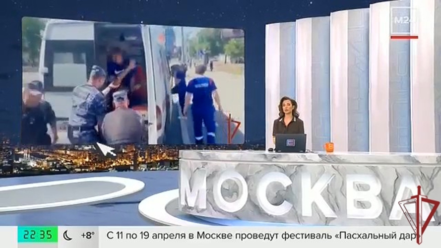 Безопасность медиков: тренировка Росгвардии и скорой помощи (видео)
