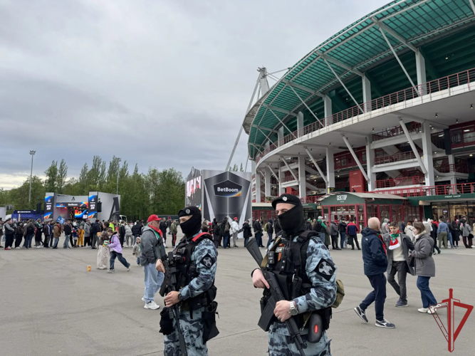 В Москве Росгвардия обеспечила безопасность футбольного матча РПЛ (видео)