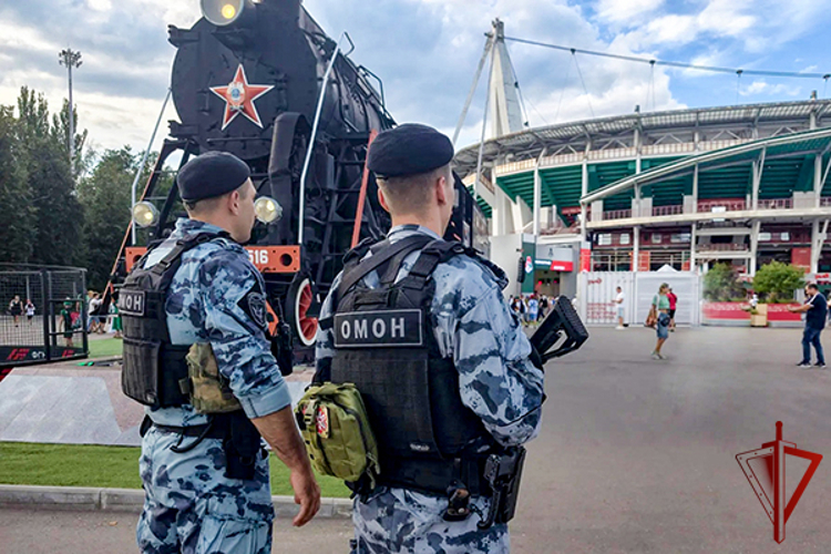Росгвардия обеспечила безопасность матчей 3-го тура РПЛ в Москве (видео)