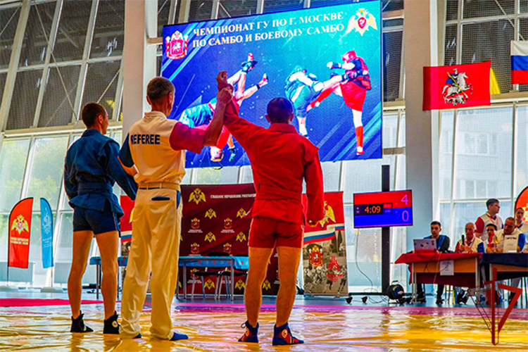В столичном главке Росгвардии завершился чемпионат по самбо и боевому самбо. (видео)