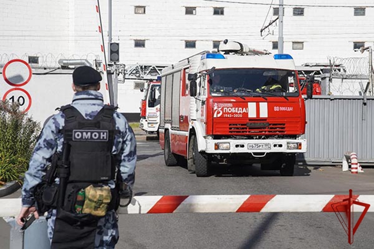 В Москве прошли совместные пожарно-тактические учения Росгвардии и МЧС 