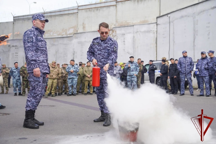 В Москве прошли совместные пожарно-тактические учения Росгвардии и МЧС 