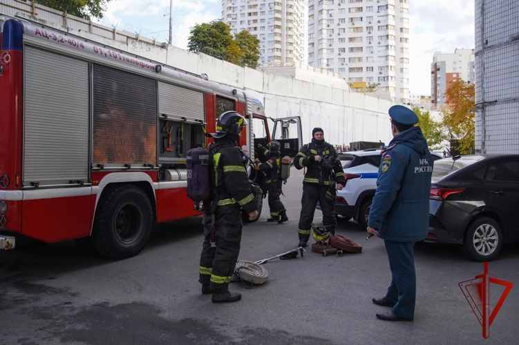 В Москве прошли совместные пожарно-тактические учения Росгвардии и МЧС 